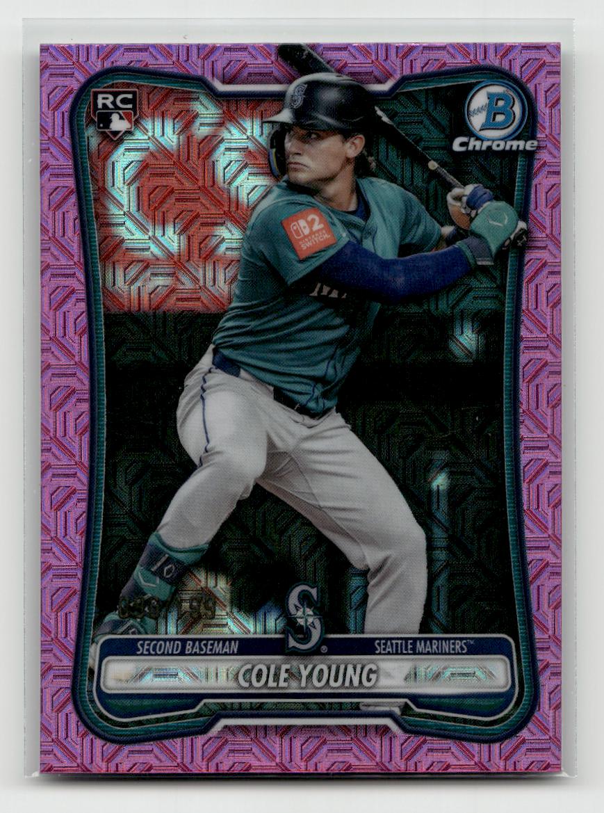 2026 Bowman #78 Cole Young Chrome Mojo Pink Refractors #/199