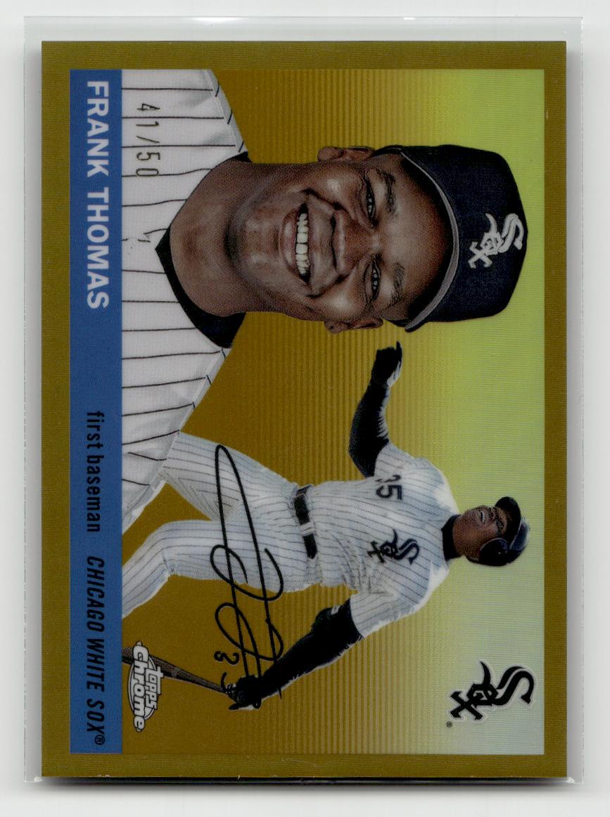 2025 Topps Chrome Platinum #449 Frank Thomas Gold Refractors #/50