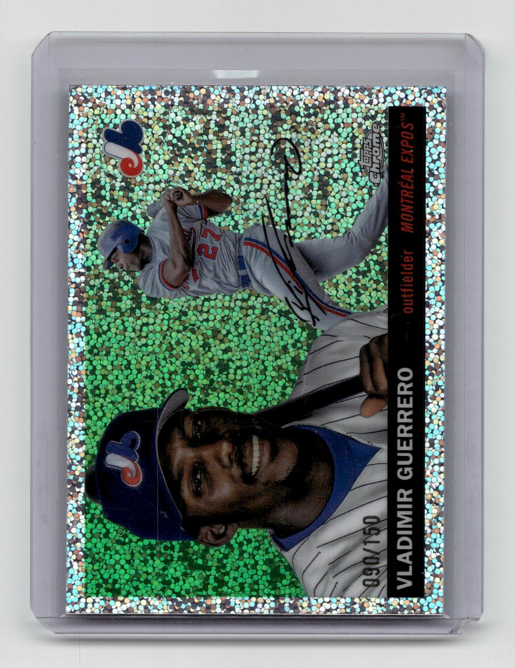 2025 Topps Chrome Platinum #406 Vladimir Guerrero Speckle Refractors #/150