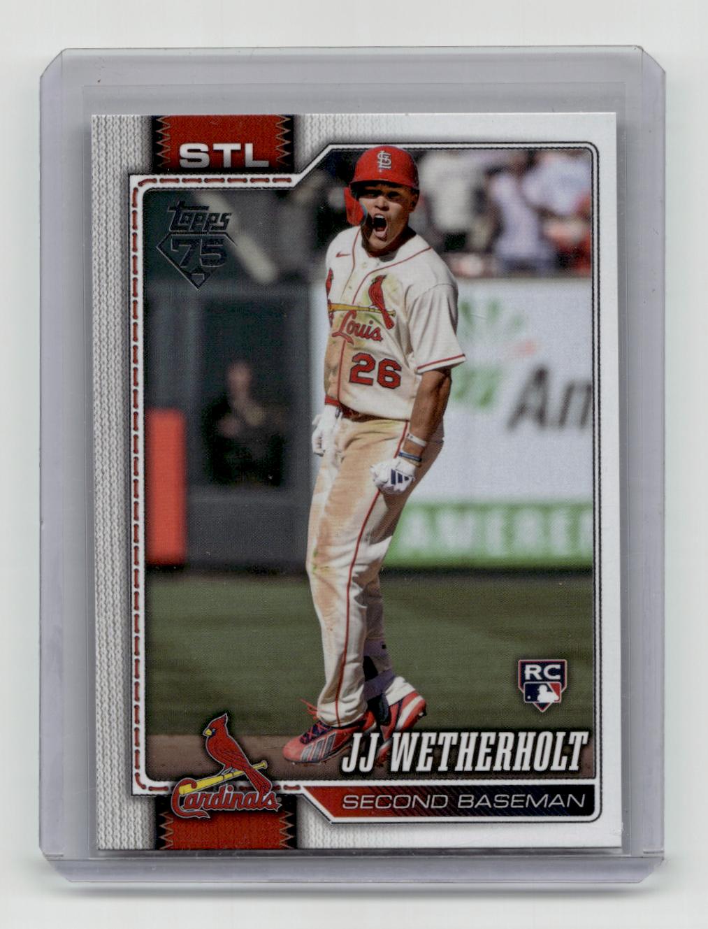 2026 Topps #698b JJ Wetherholt SSP CASE HIT - ROOKIE OF THE YEAR RC CARDINALS