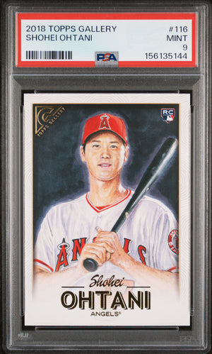 2018 Topps Gallery #116 Shohei Ohtani PSA 9