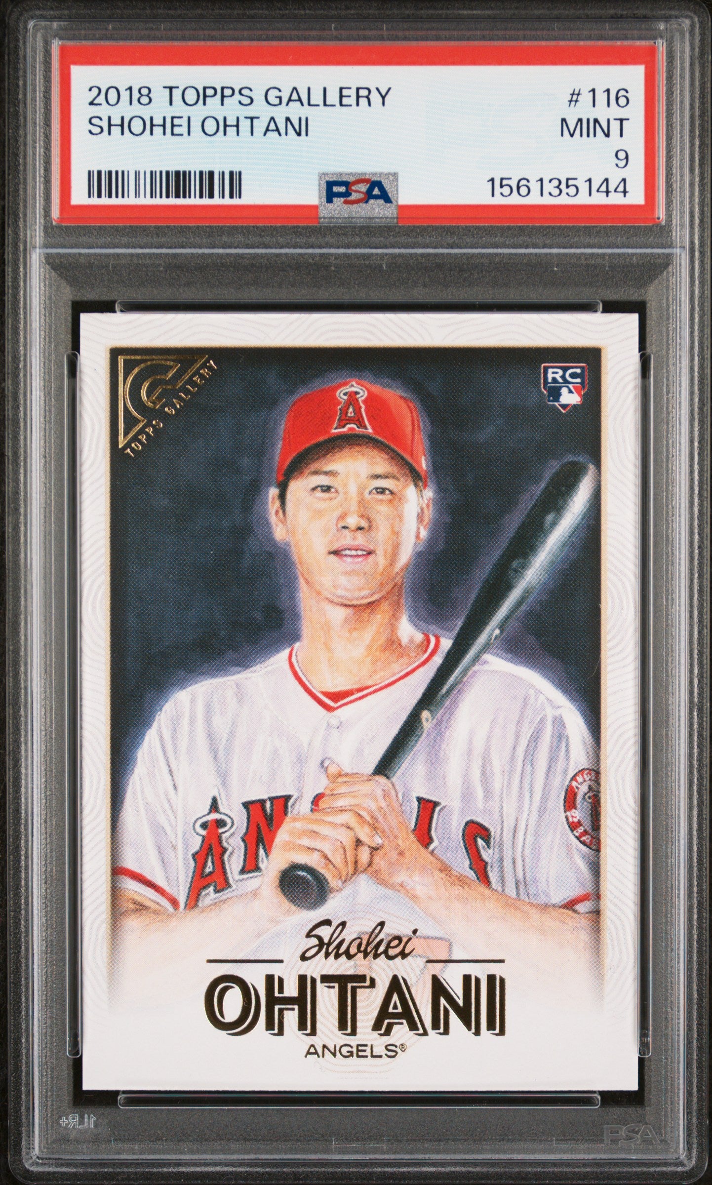 2018 Topps Gallery #116 Shohei Ohtani PSA 9