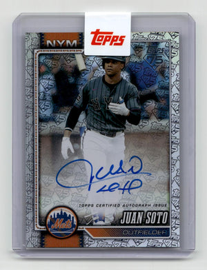 2026 Topps #600 Juan Soto Flagship Real One Autographs 75th Anniversary #/75