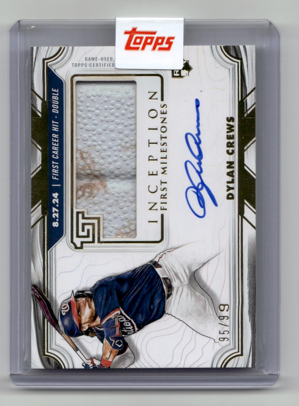 2025 Topps Inception #FMAR-DC Dylan Crews MLB First Milestone Autograph Relics
