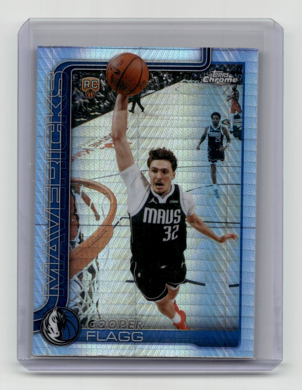 2025-26 Topps Chrome Update #151 Cooper Flagg Prism Refractor