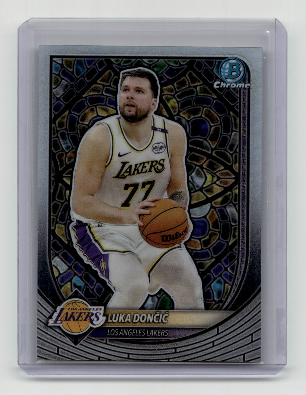 2025-26 Bowman #NBE-10 Luka Dončić Etched In Glass Variations