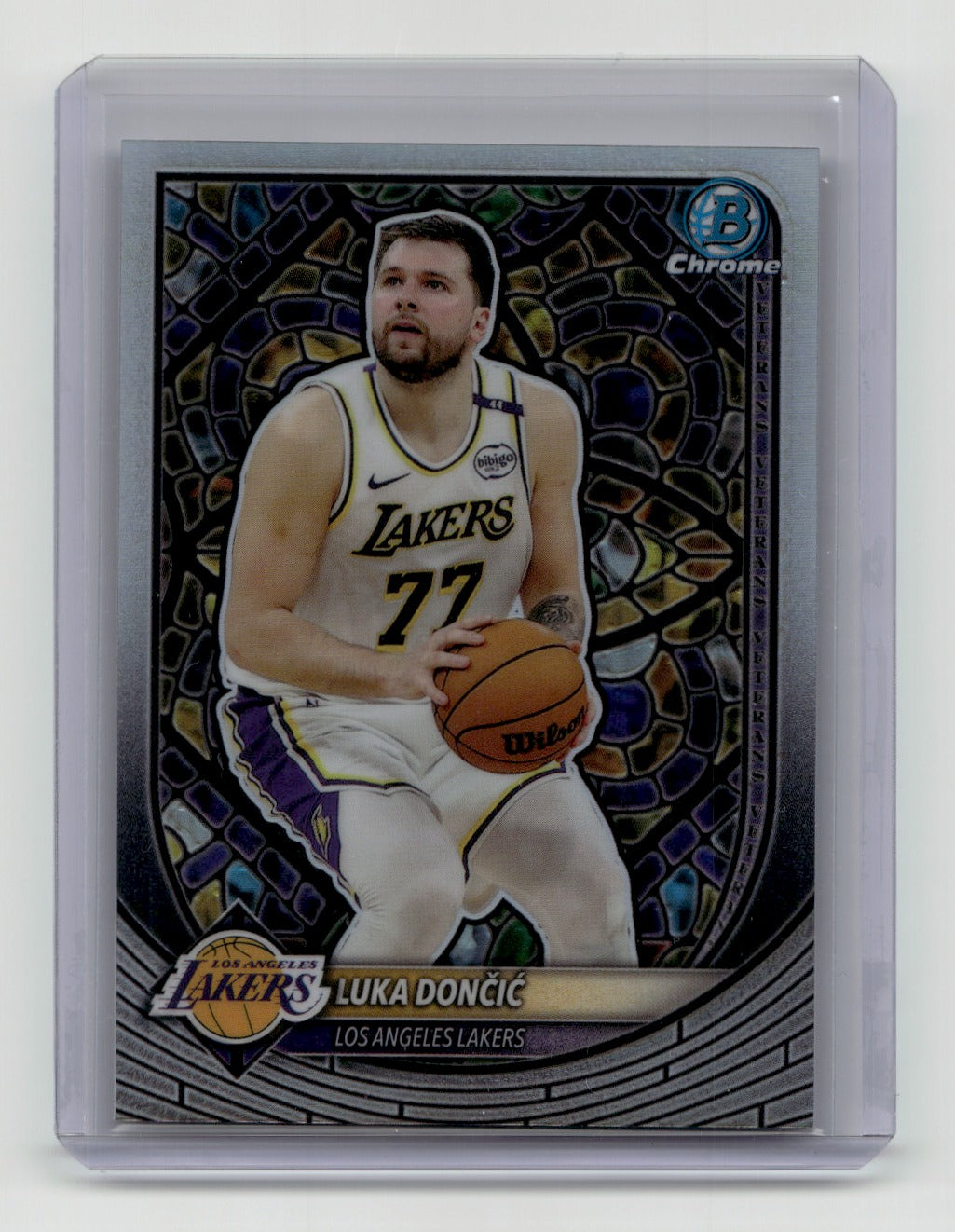 2025-26 Bowman #NBE-10 Luka Dončić Etched In Glass Variations