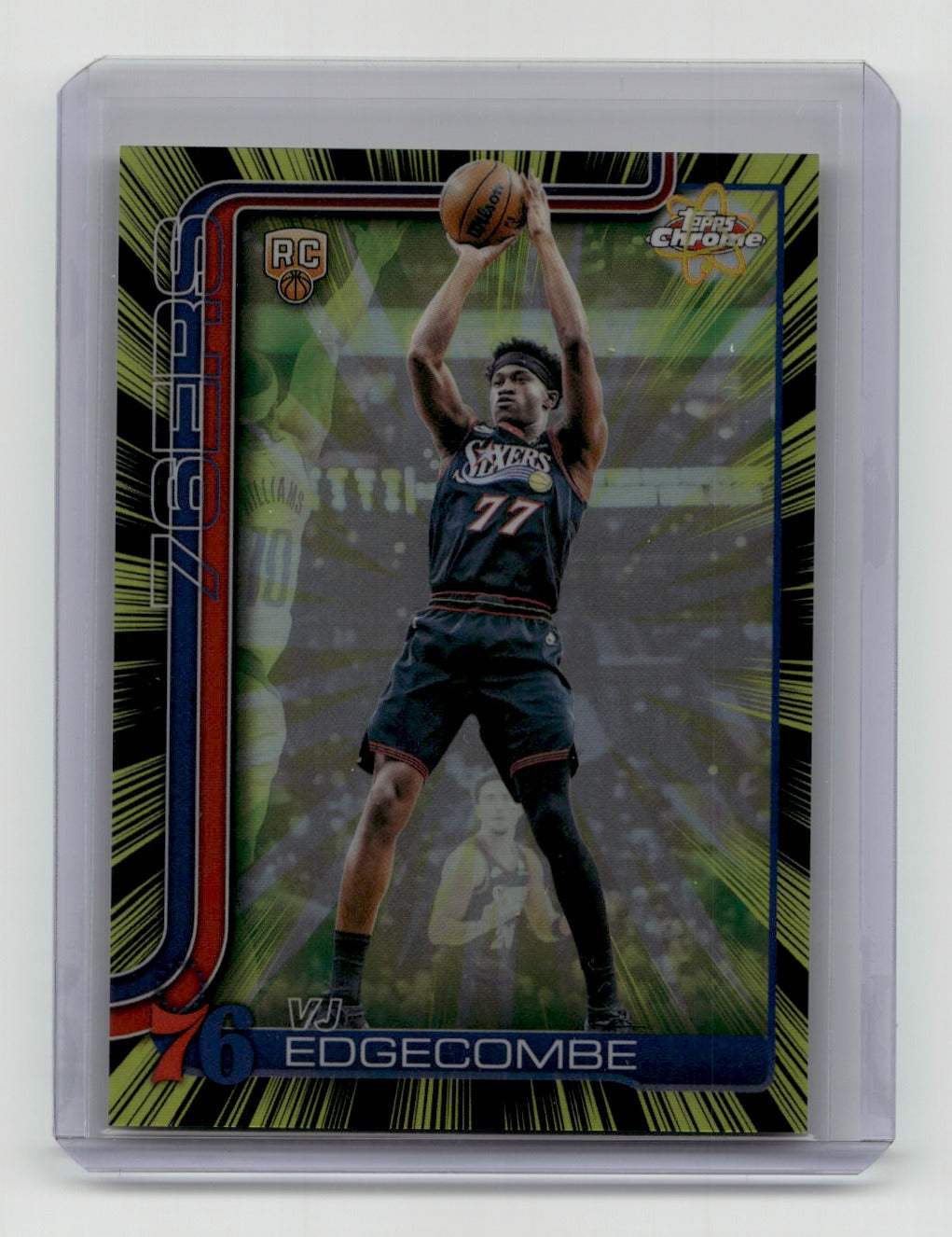 2025-26 Topps Chrome Update #RR-3 VJ Edgecombe Radiating Rookies