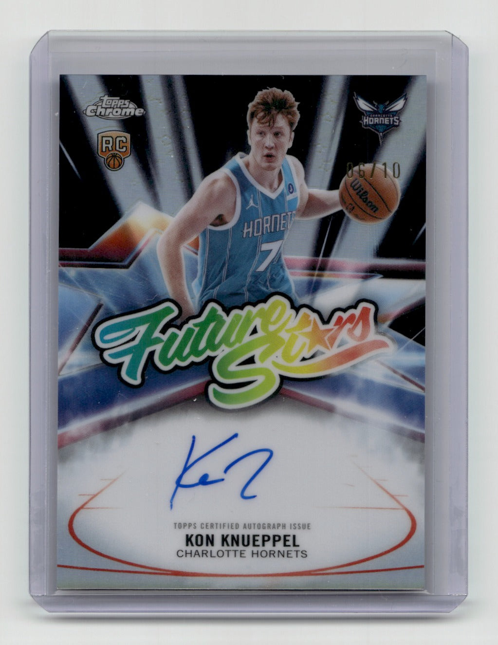 2025-26 Topps Chrome Update #FS-KK Kon Knueppel Future Stars Autograph Black /10