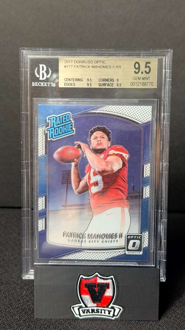 2017 Donruss Optic #177 Patrick Mahomes II BGS BGS 9.5 SN0012188770